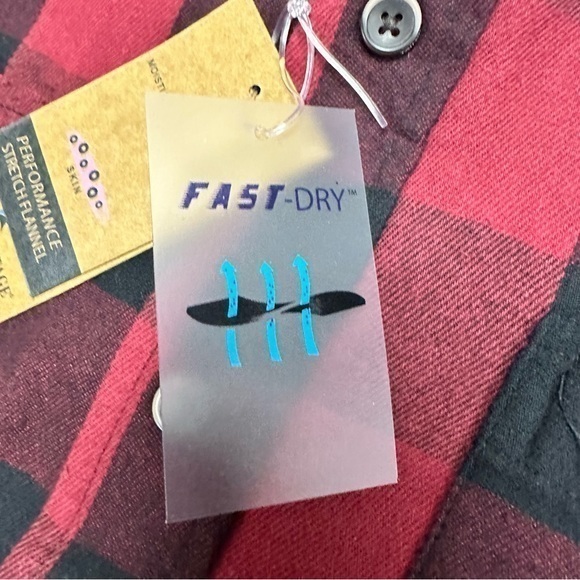 NWT- Tailor Vintage Men's Buffalo Performance Stretch Flannel Two Pocket Shirt.L - Picture 11 of 16